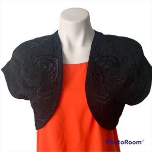 Marie St. Claire Black Bolero/Shrug